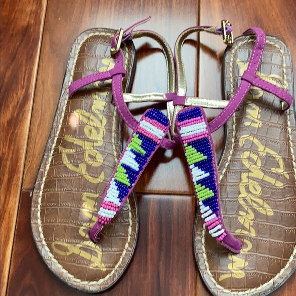 Sam Edelman kids Gigi Beaded flat sandal size 2